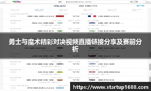 勇士与魔术精彩对决视频直播链接分享及赛前分析